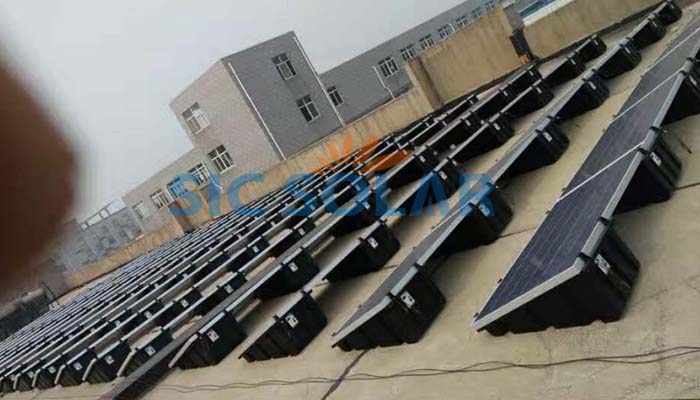 Solar panel ballast