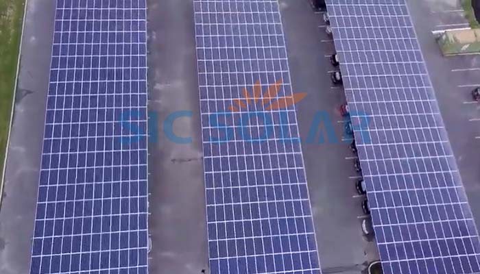 Solar aluminum carport mounting system