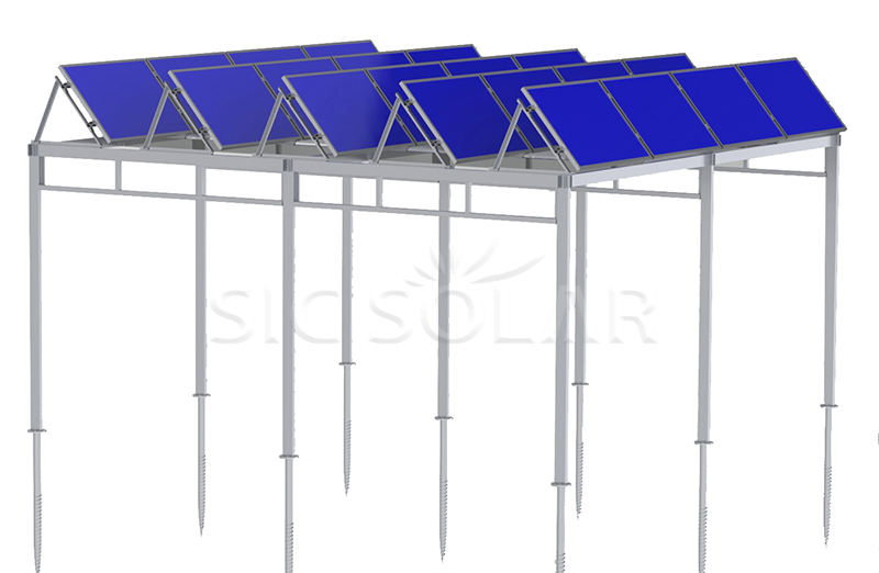 mounting system for agrivoltaics