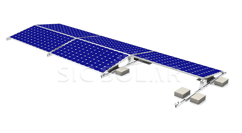 Dual tilt solar racking