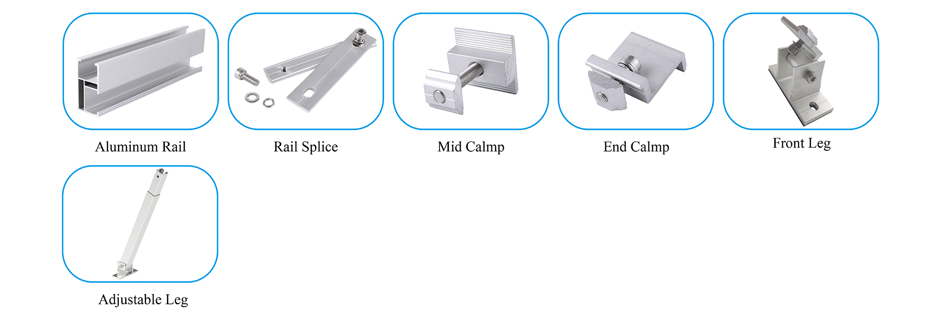 Solar adjustable tilt leg