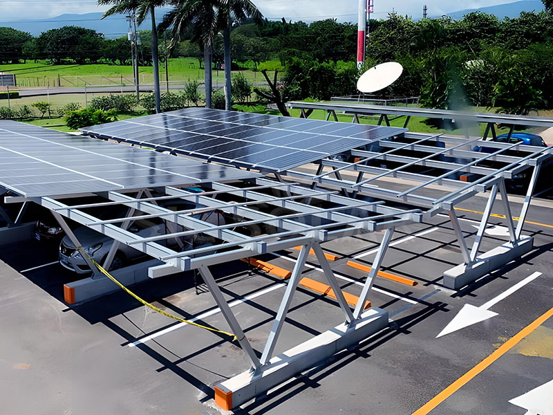 Solar Panel Carport Structure