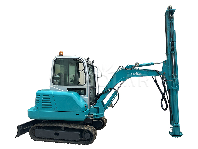 Ground Screw Spiral Piling Drilling Machine