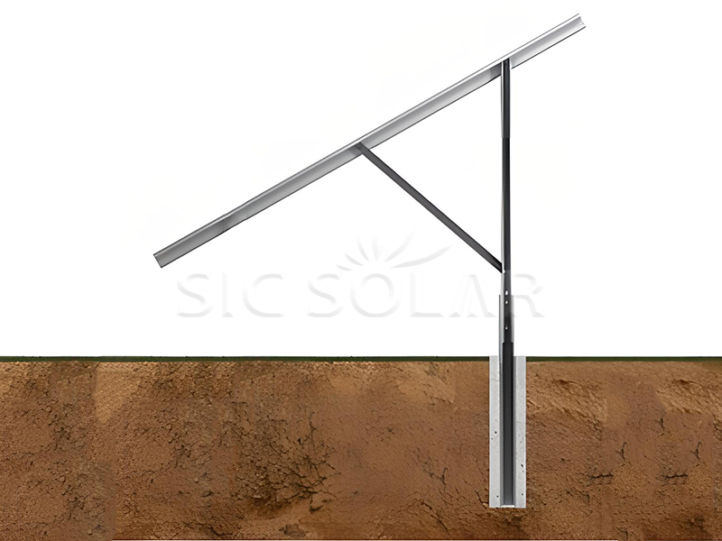 Pv C pile screw mounting