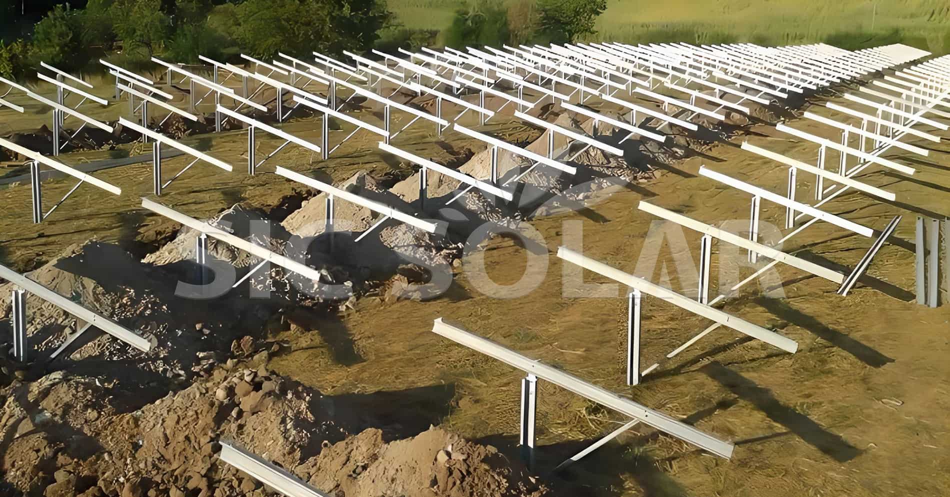 galvanized steel solar panel mounting system