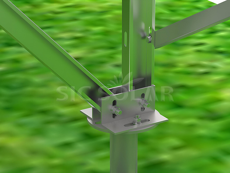 steel solar pile mounting structures