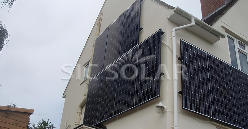 mounting solar panels on wall
