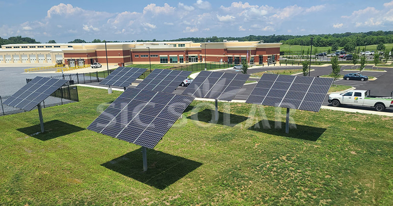 single pole solar structure