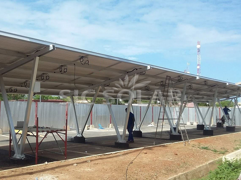 carport ground solar mounting system