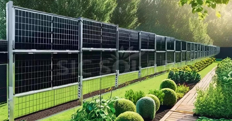 vertical mounted solar panels