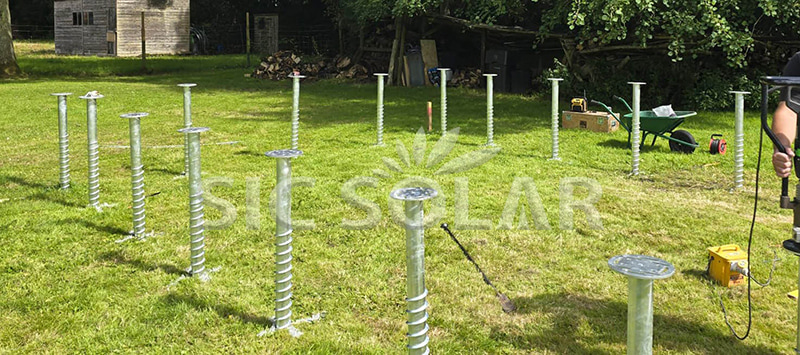 ground screws for solar mounting