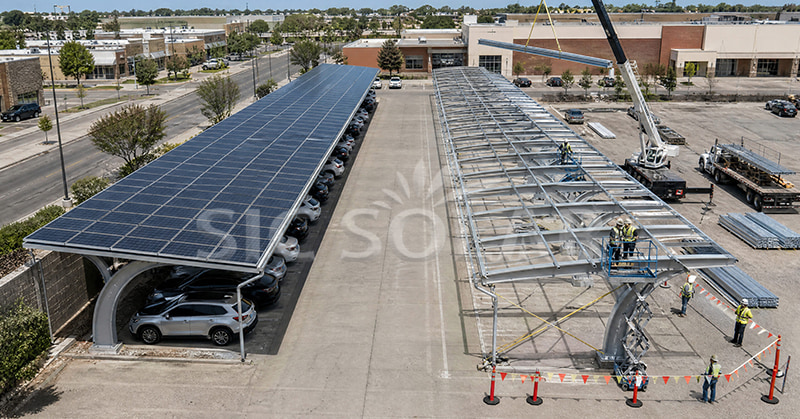 waterproof aluminum solar carport mounting system