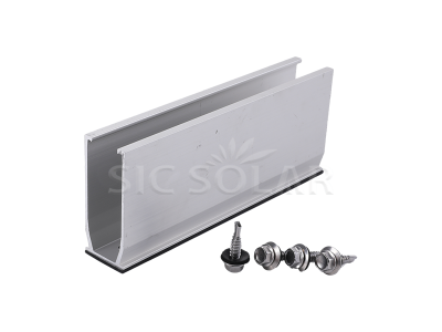 Roof aluminum railing parts for metal roof installation