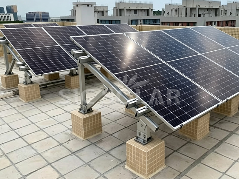 50KW Flat Roof Pv Mounting Systems In Macau, China
