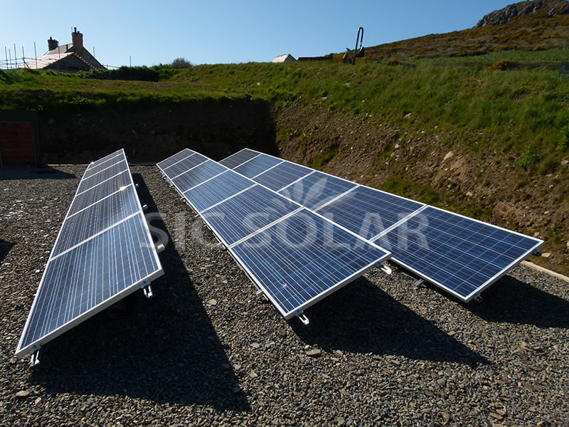20KW Ballasted Ground Mount Solar Racking In South Korea