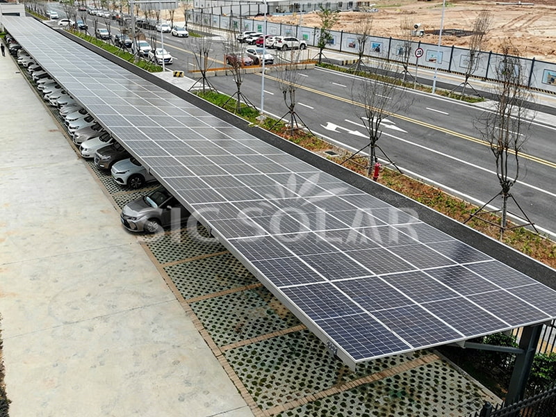 중국산 100KW 태양광 주차장 설치 브래킷