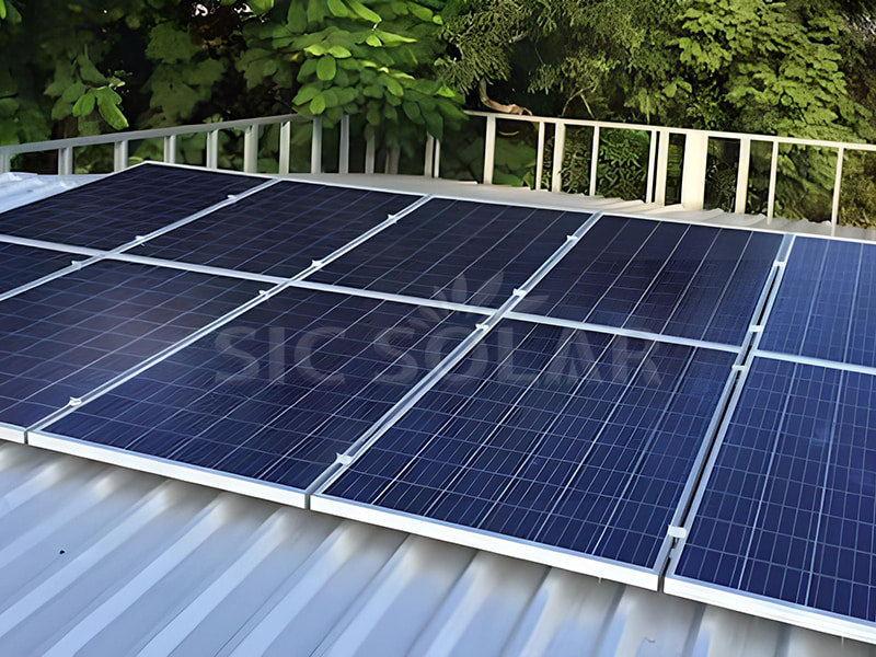 벨기에 5KW 태양광 골판지 지붕 설치 솔루션