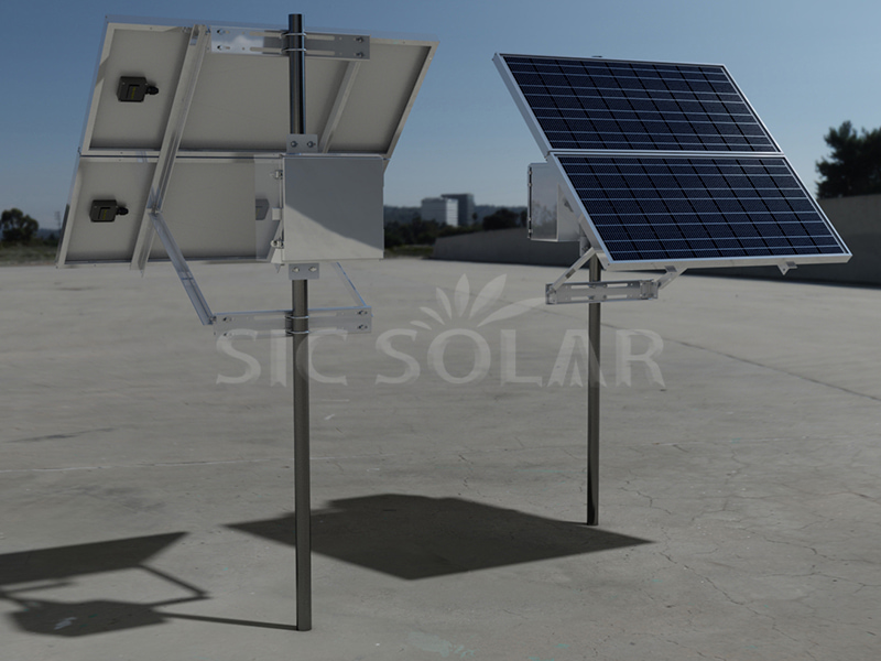 루마니아 2KW 가정용 기둥형 태양광 브래킷