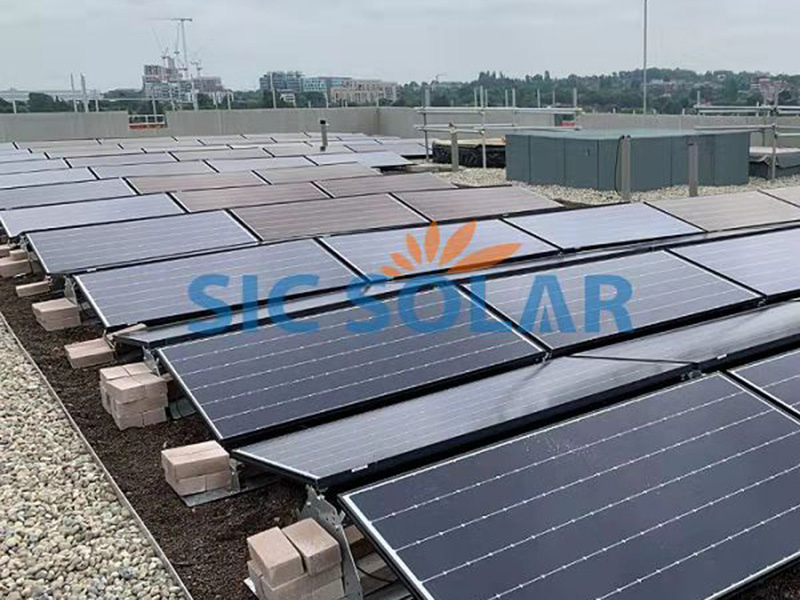 남아프리카 공화국의 2MW PV 밸러스트 지붕 장착 시스템 | Sic-solar.com
