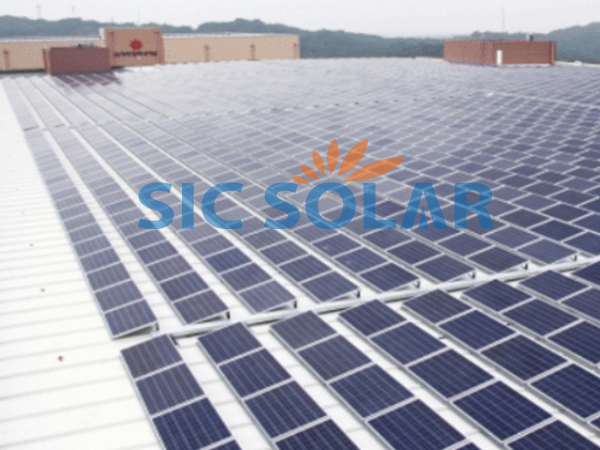 익산 2MW 삼각 태양광 설치 구조물