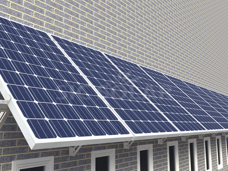 독일 10KW 태양광 패널 벽면 장착 시스템