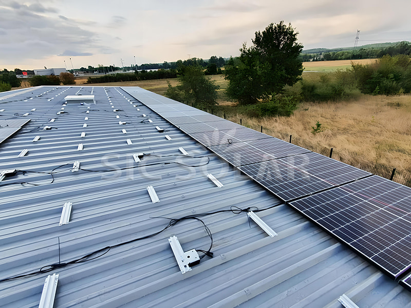 프랑스 36KW K2 미니 레일 태양광 루프 브라켓