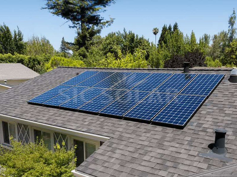 미국 7KW 싱글 지붕 태양광 패널 설치 시스템