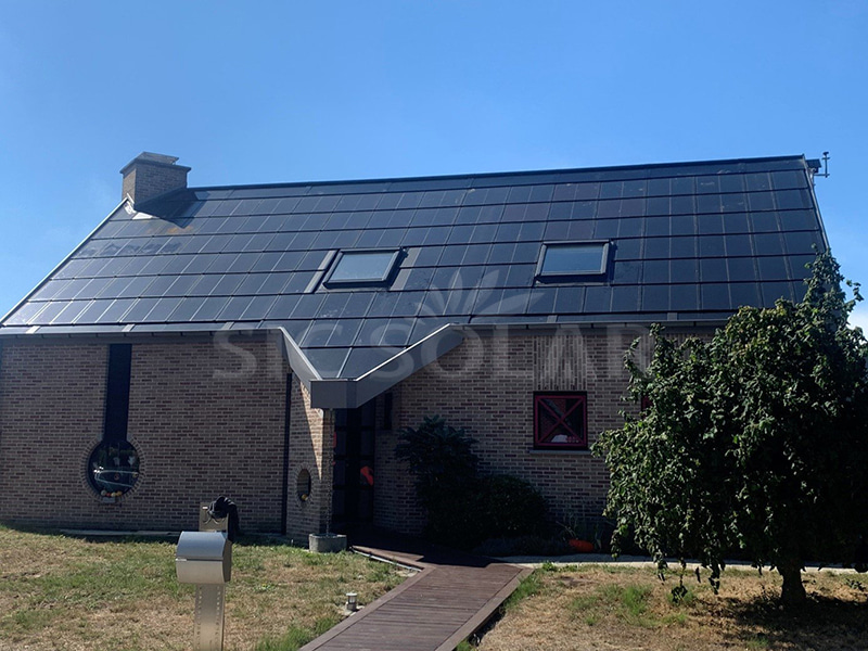 벨기에 상업용 지붕용 100KW Bipv 태양광 마운트