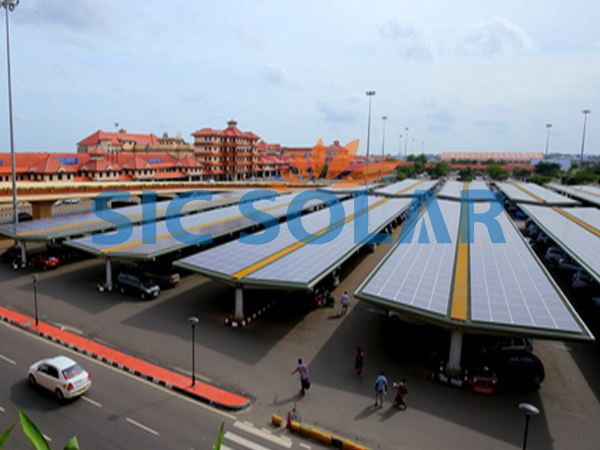 인도의 6.4MW PV 장착 카포트